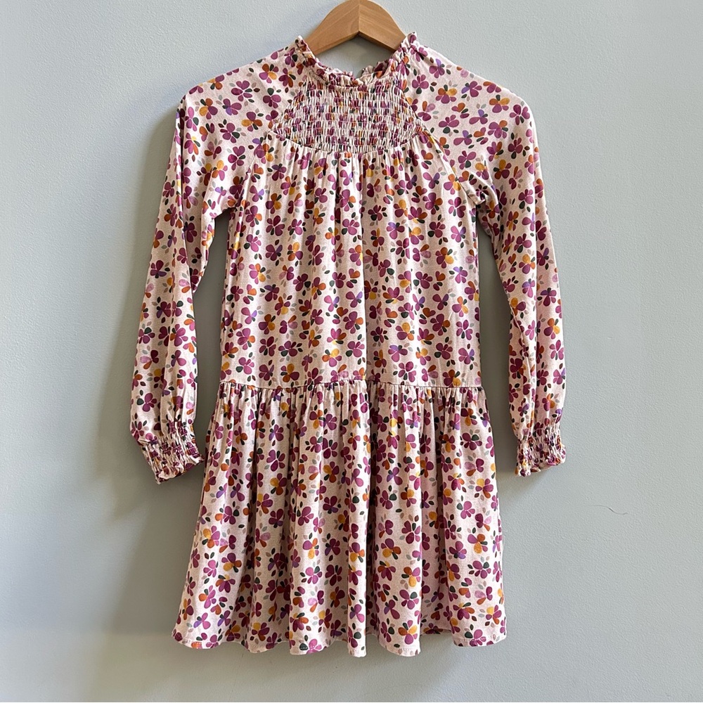 NWOT Mayoral Girls Long-Sleeve Floral Drop Waist Dress, Size 9
